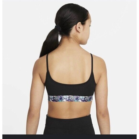 Nike Kids' Dri-FIT Trophy Energy Sports Bra black size L - Picture 2 of 4